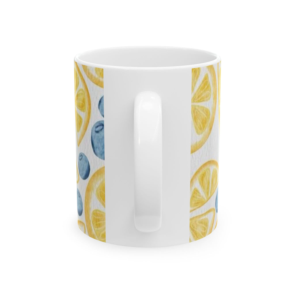 Lemon & Blueberry Ceramic Mug