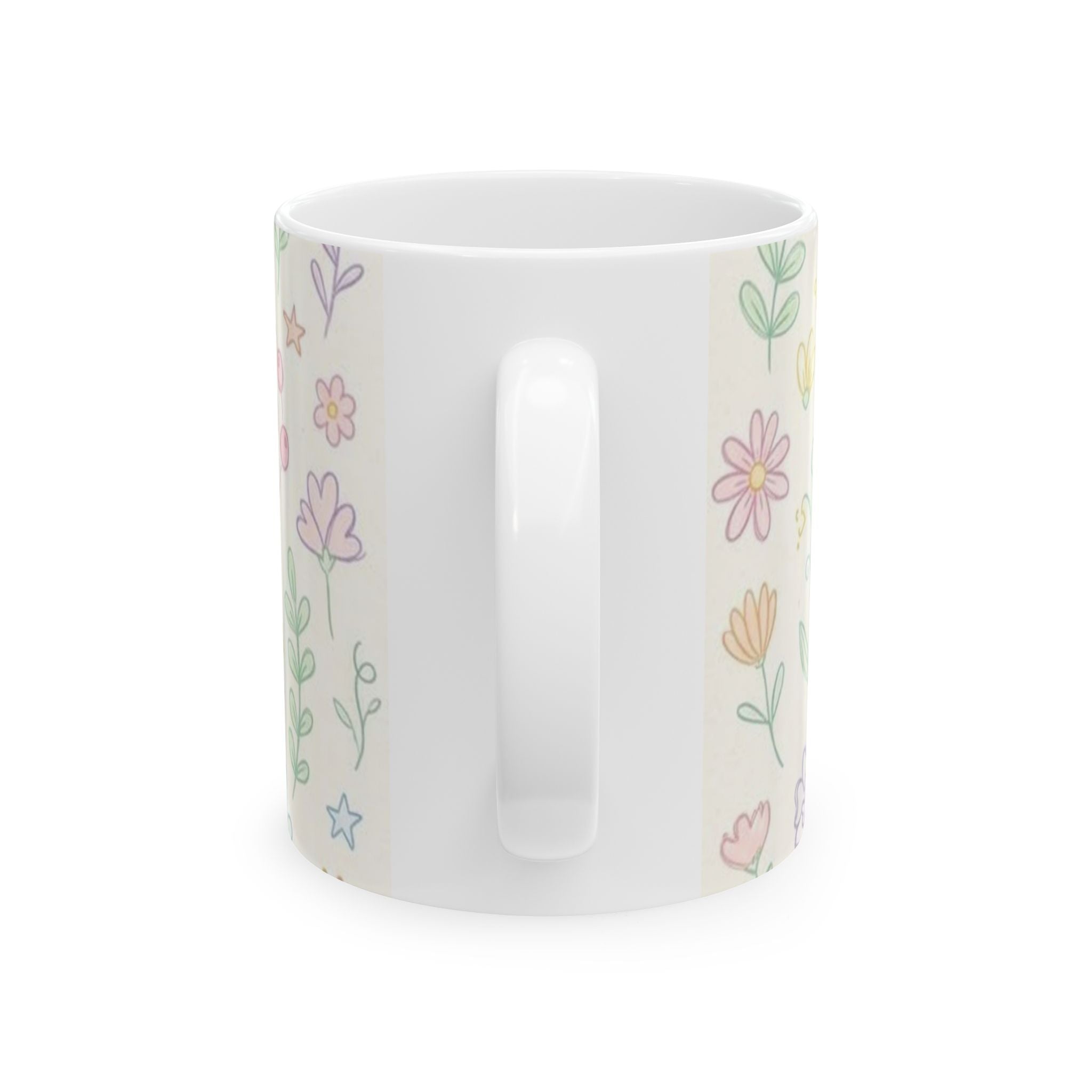 Fresh Flower Pattern — Ceramic Mug