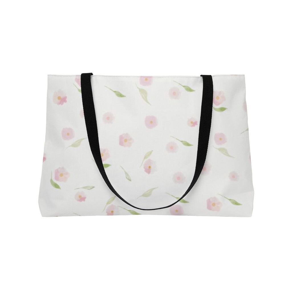 Soft Pink Floral Tote Bag