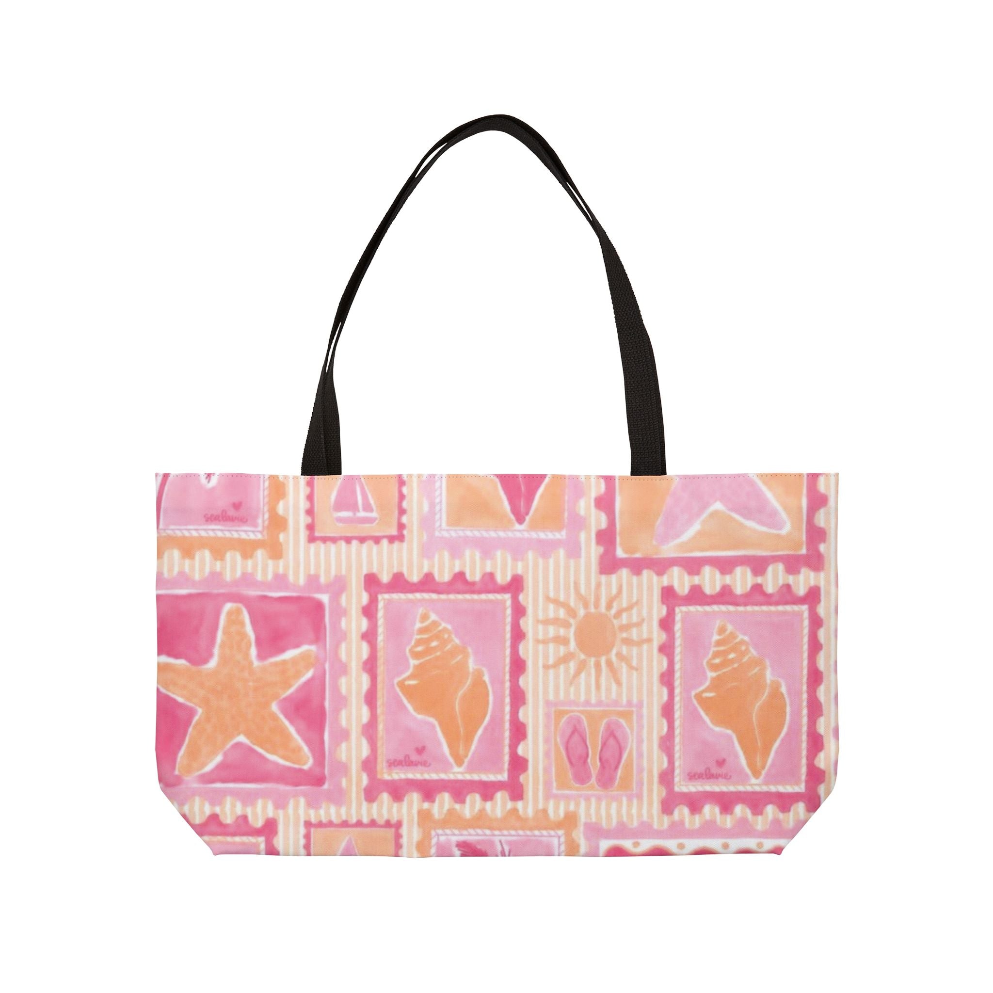 Pink Seashells Tote Bag