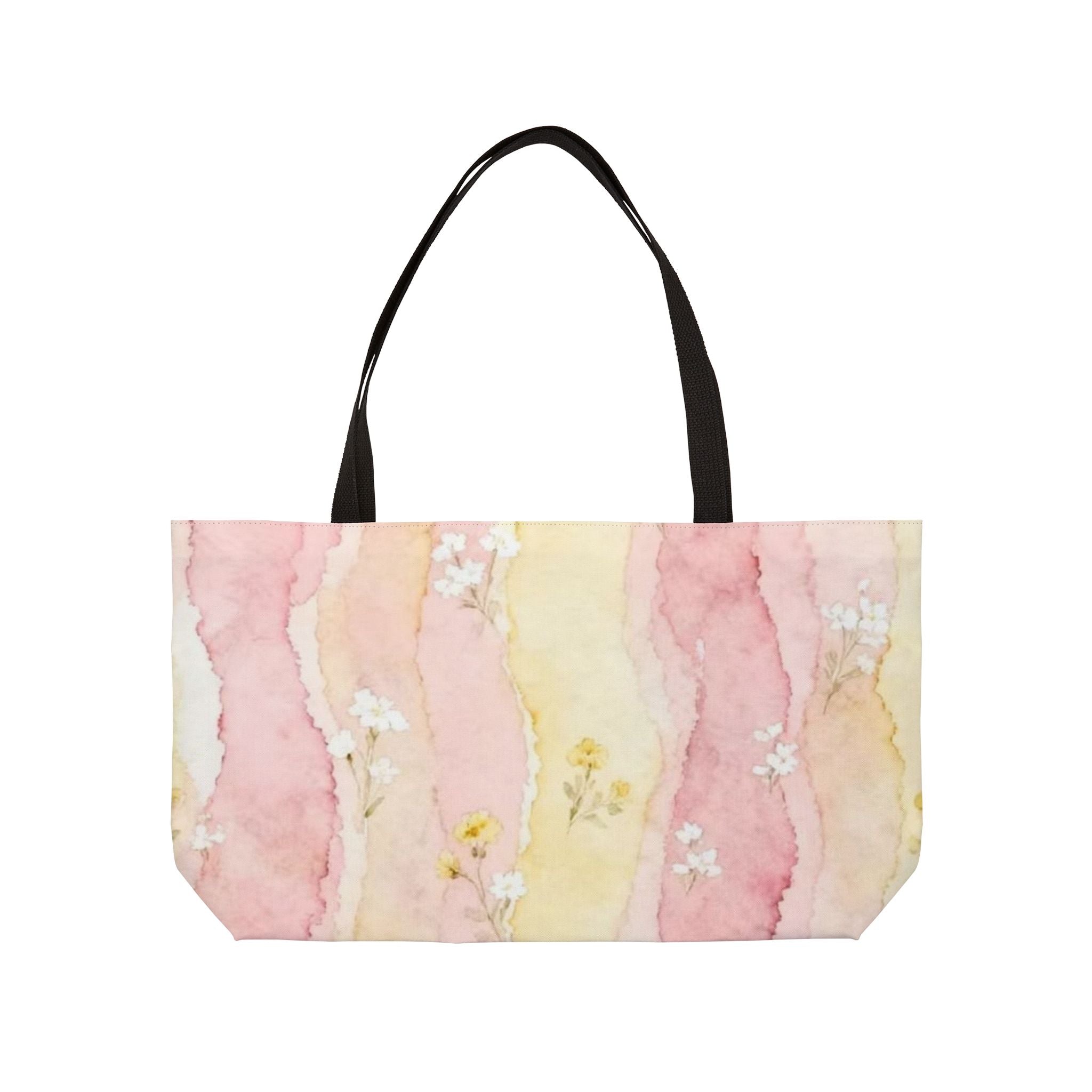 Beachy Watercolor Florals Tote Bag