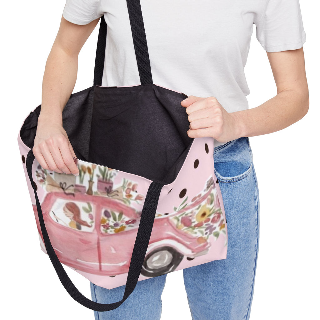 The Floral Dot Beetle Tote