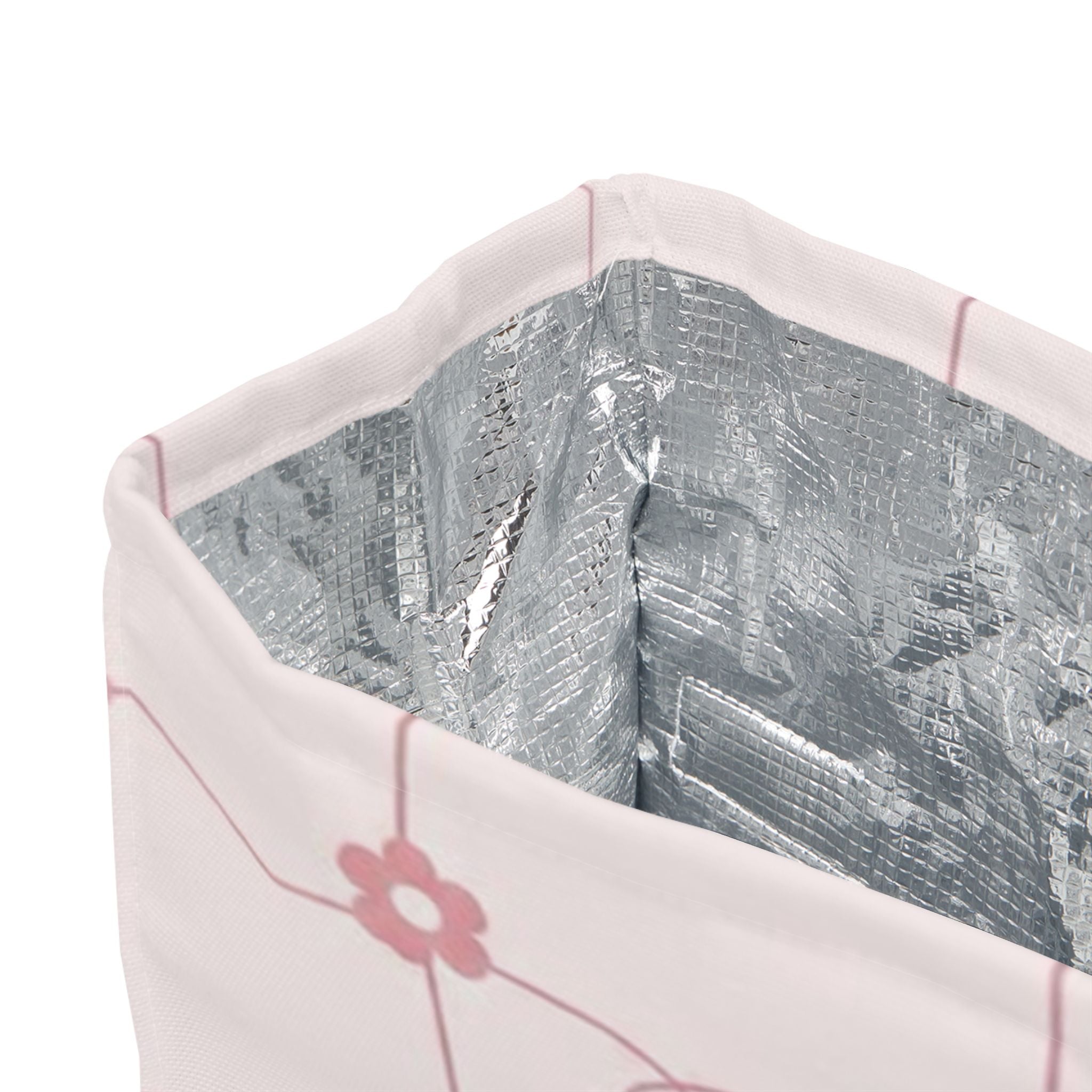 The Pink Grid Lunch Bag