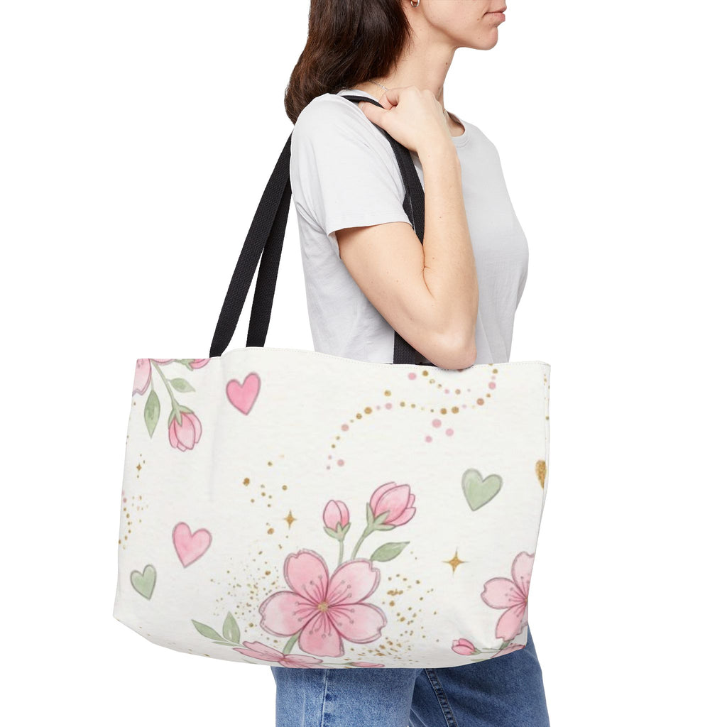 The Pretty Floral Hearts Tote