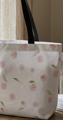 The Soft Pink Floral Tote