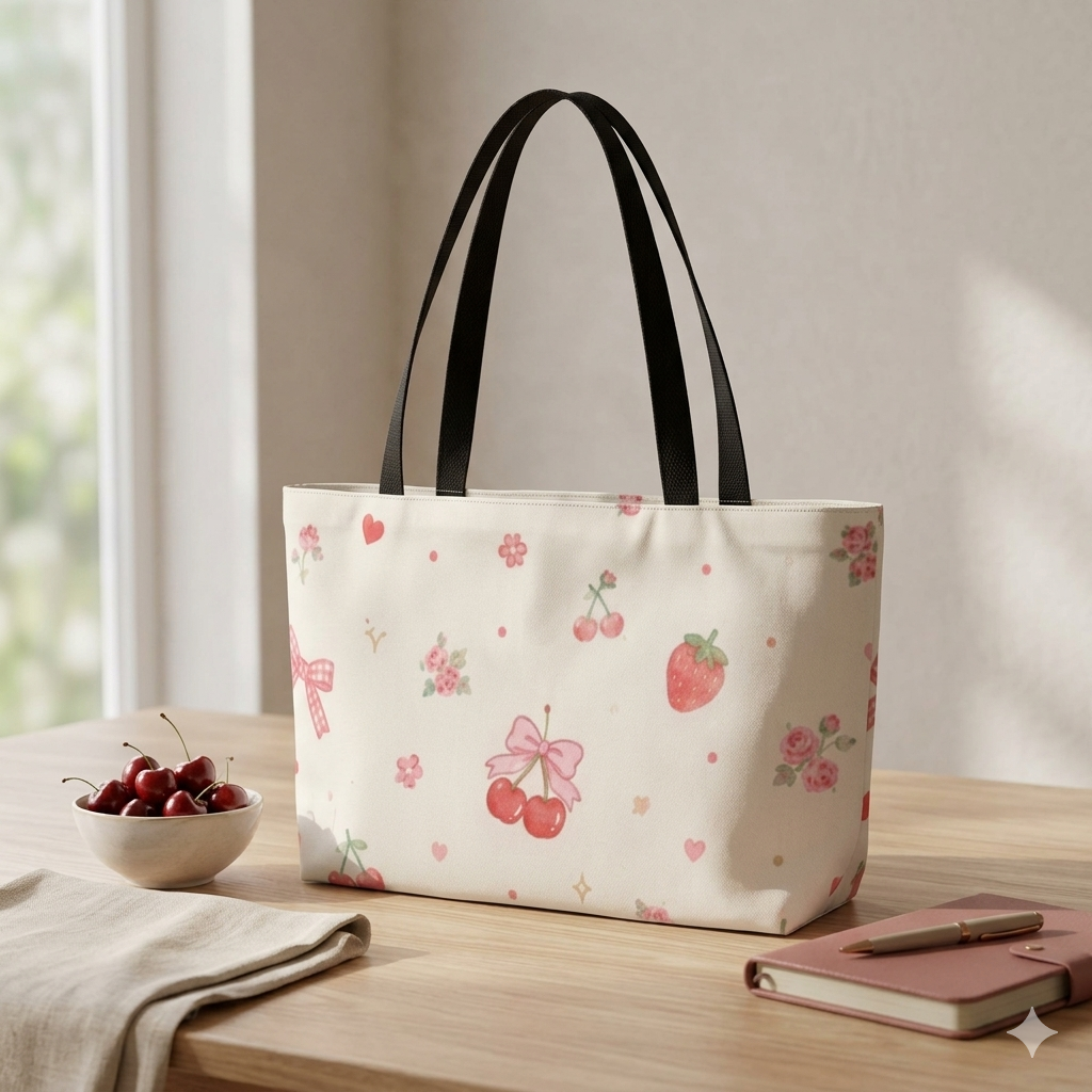 The Strawberry Chiffon Tote