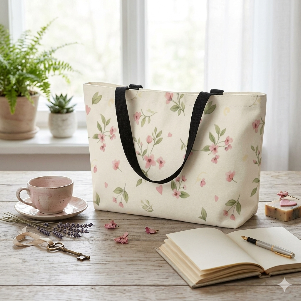 The Soft Floral Blossom Tote