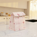 The Pink Grid Lunch Bag