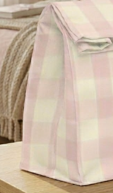 The Pink Plaid Lunch Bag