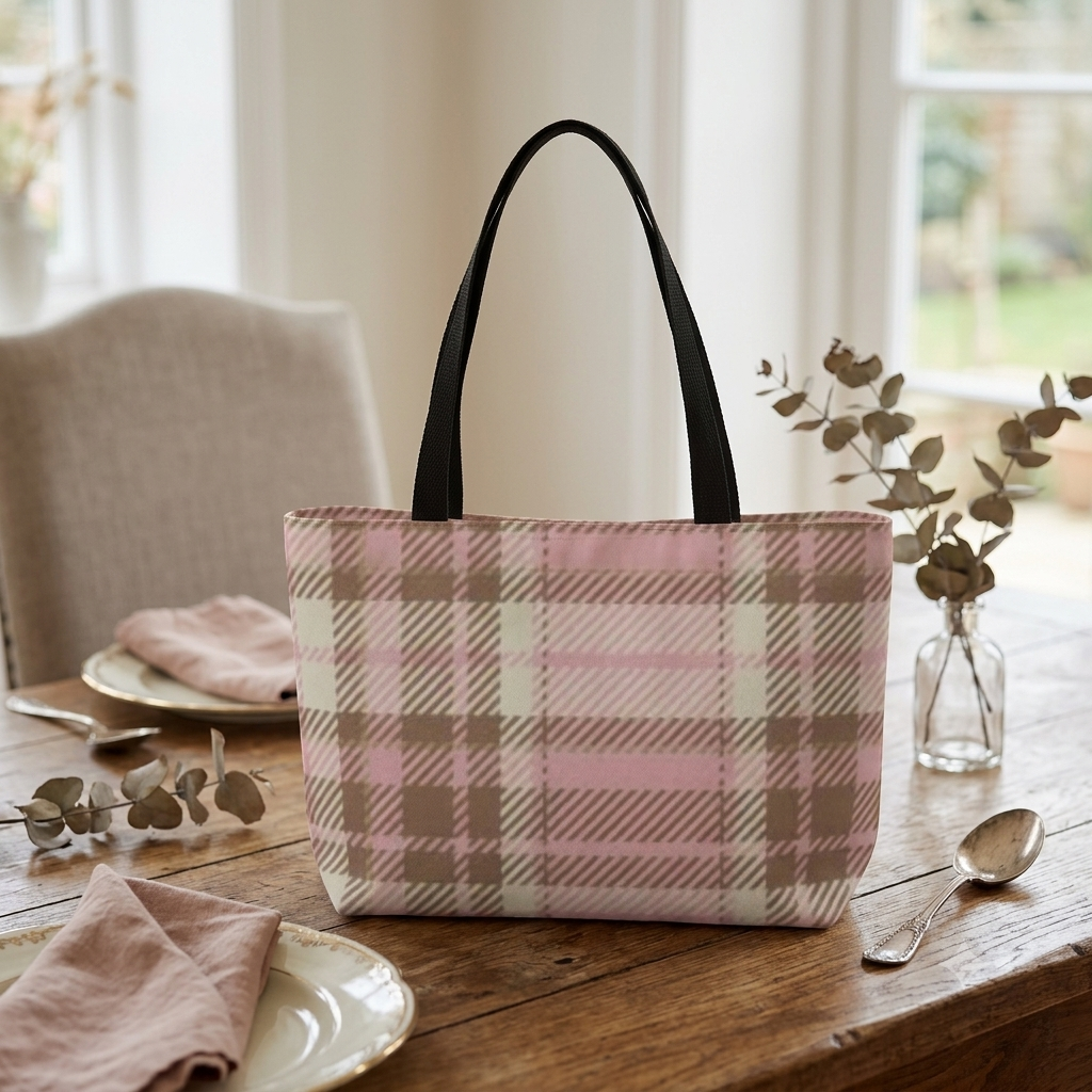 The Pink Plaid Tote