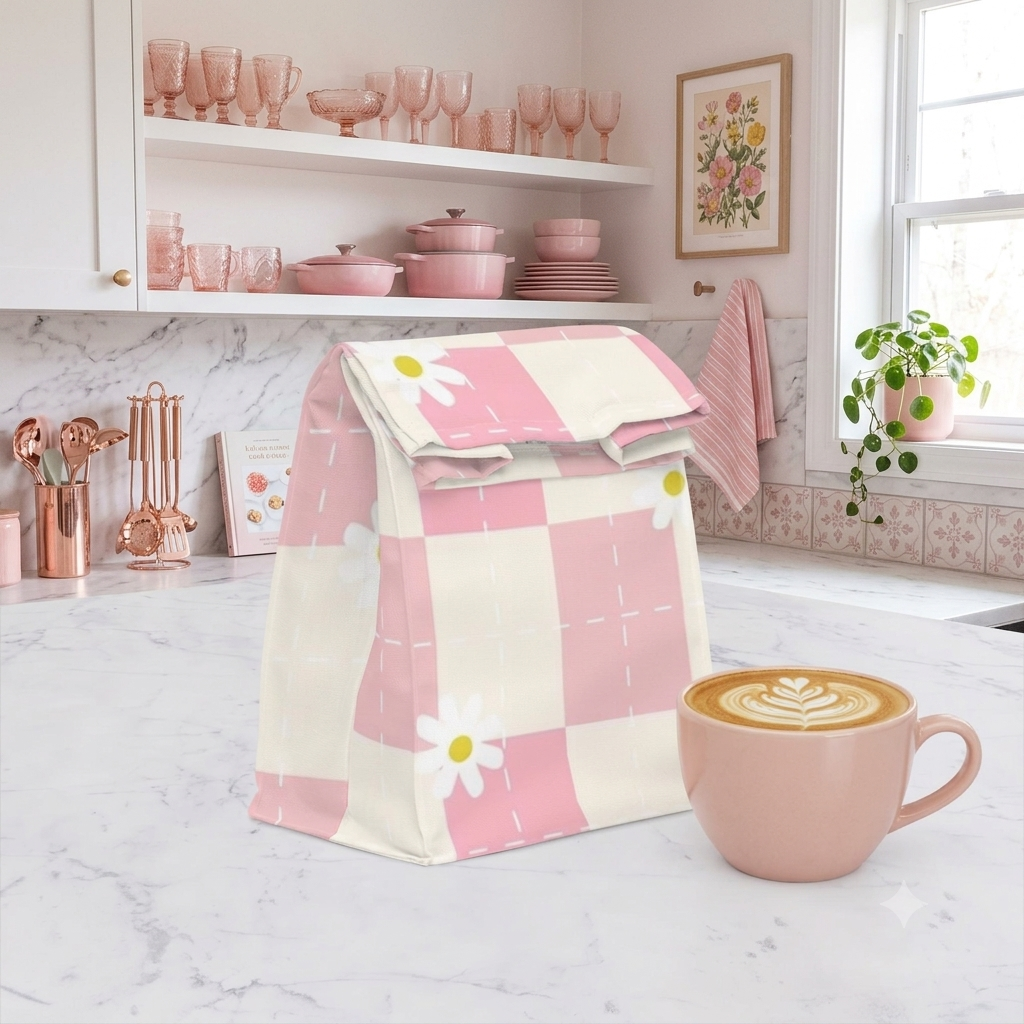 The Pink Daisy Lunch Bag