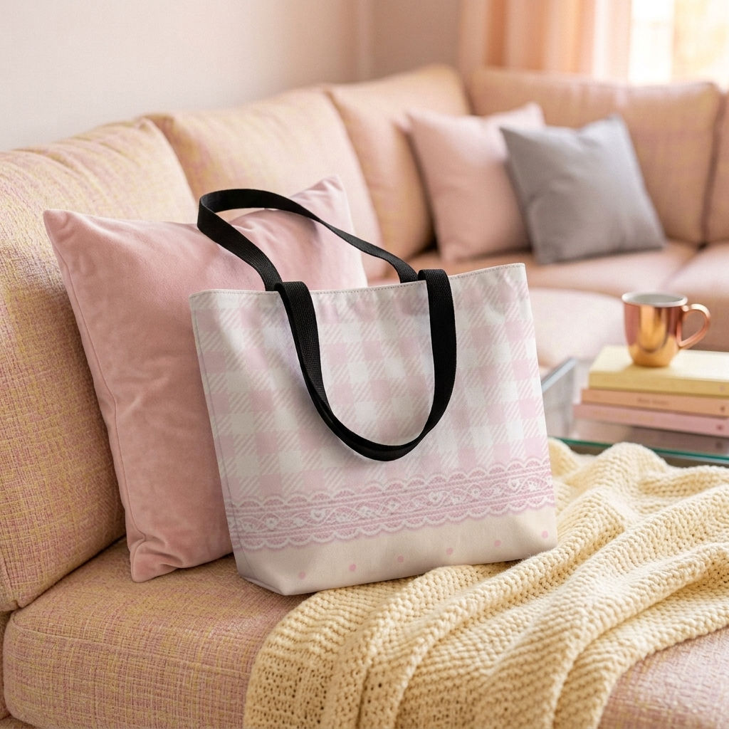 The Yellow Elegance Lace Tote