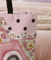 The Floral Dot Beetle Tote