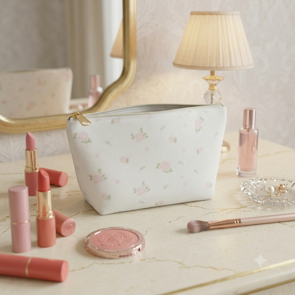 The Petal and Blush Pouch