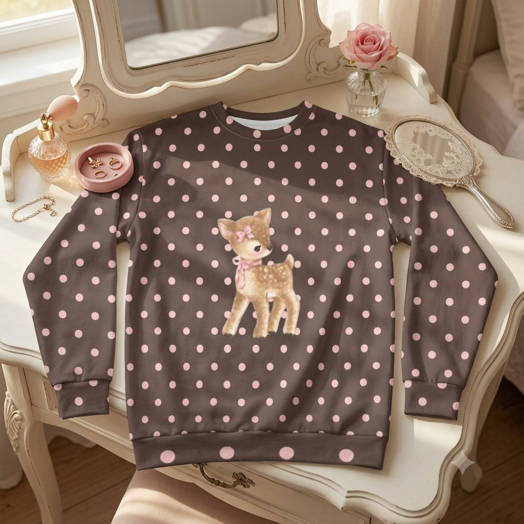 The Polka Fawn Sweatshirt