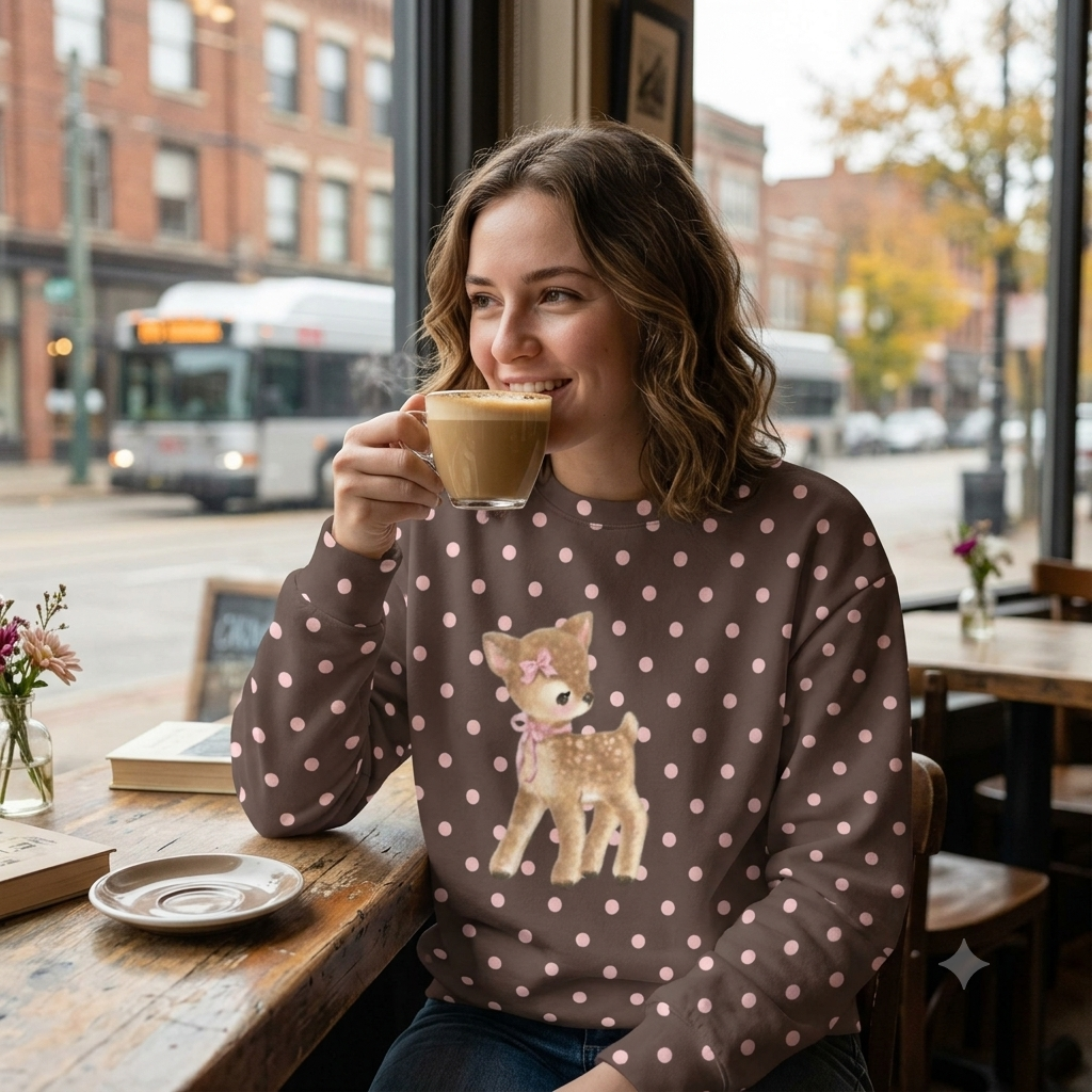 The Polka Fawn Sweatshirt
