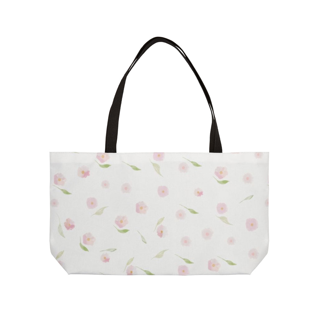 Soft Pink Floral Tote Bag