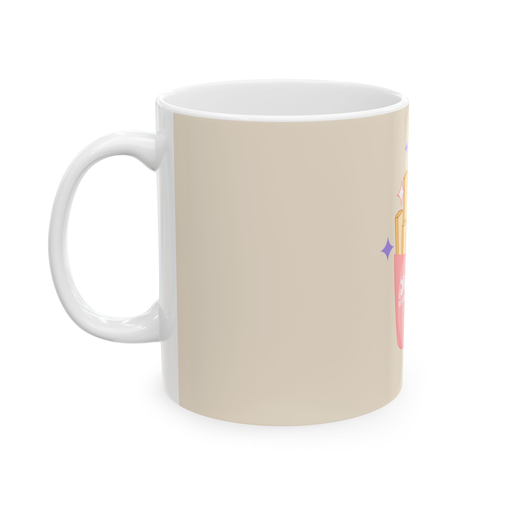 Sparkly French Fry Ceramic Mug