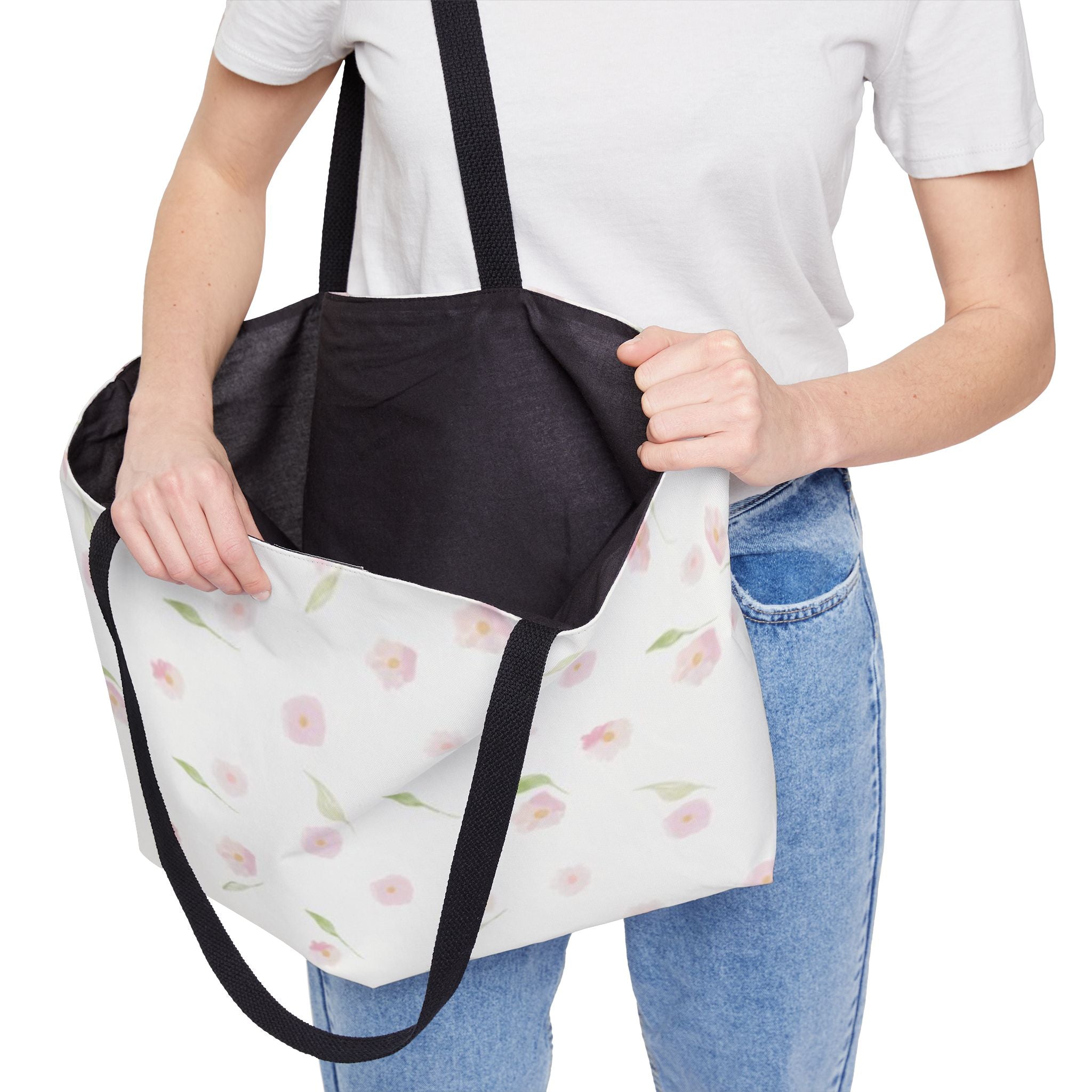 The Soft Pink Floral Tote