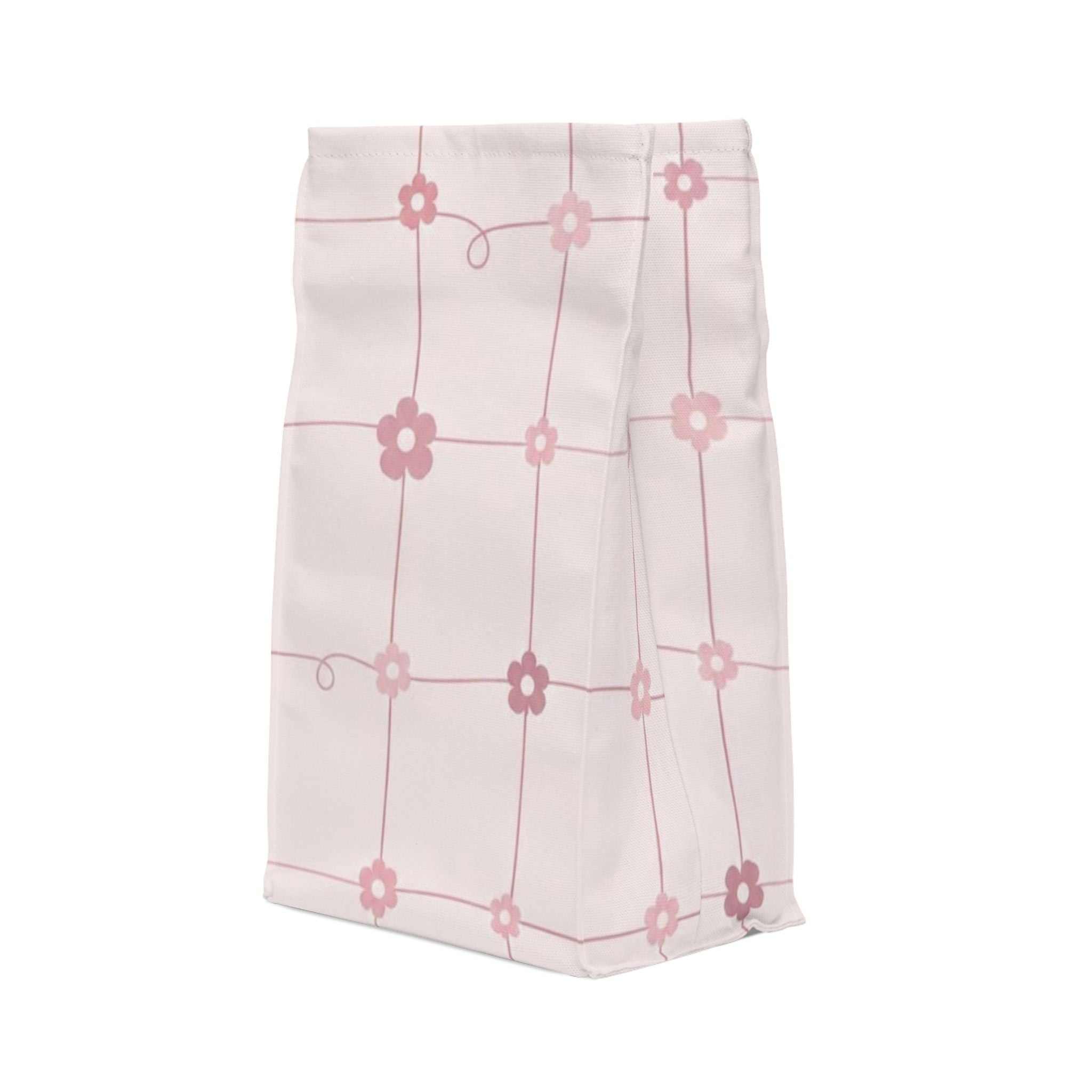 The Pink Grid Lunch Bag