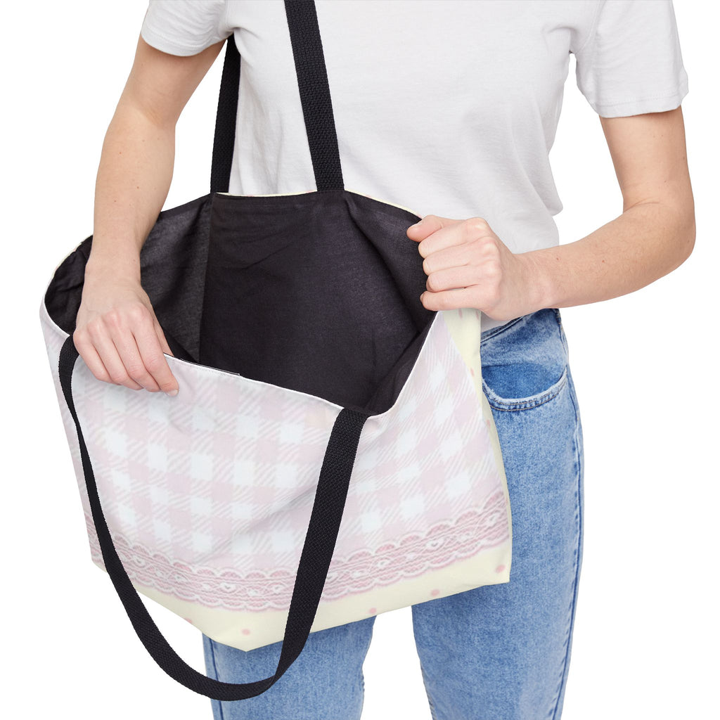 The Yellow Elegance Lace Tote