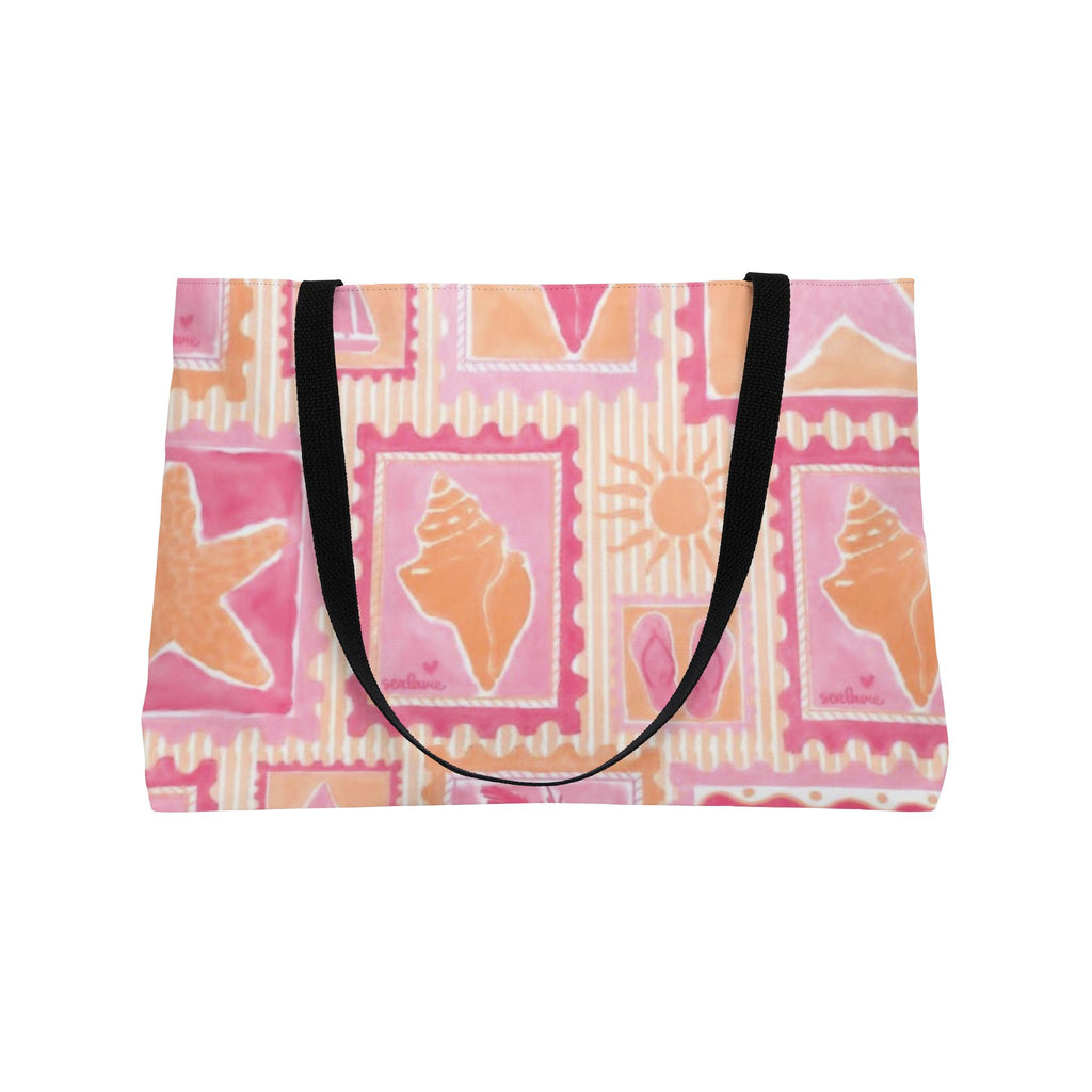 Pink Seashells Tote Bag