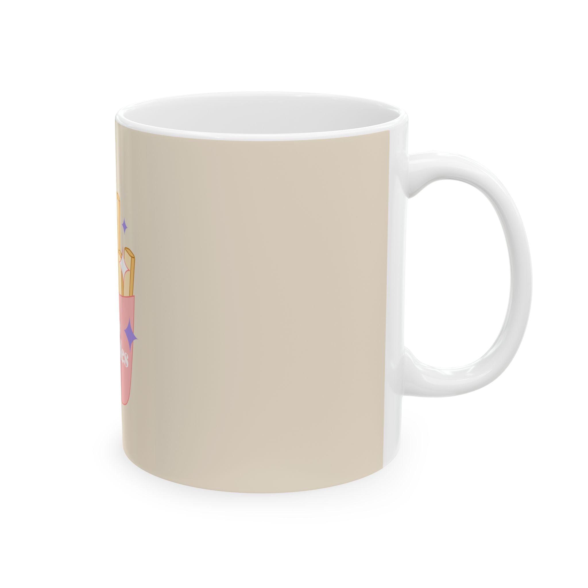 Sparkly French Fry Ceramic Mug