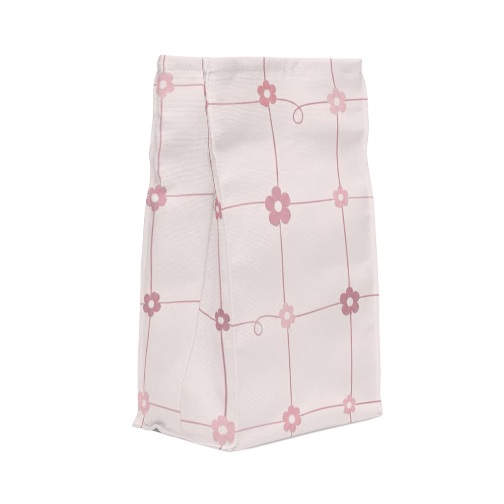 The Pink Grid Lunch Bag
