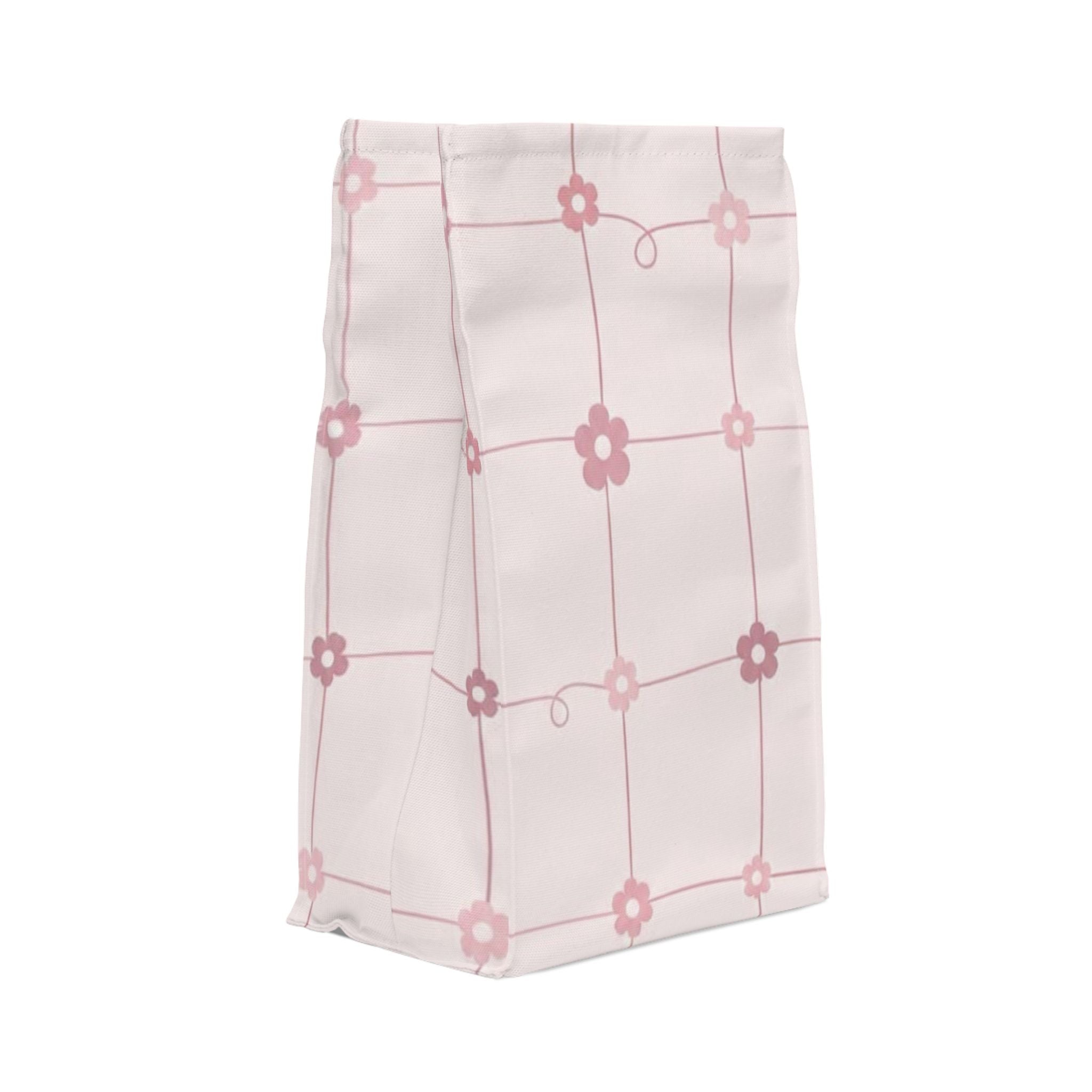 The Pink Grid Lunch Bag
