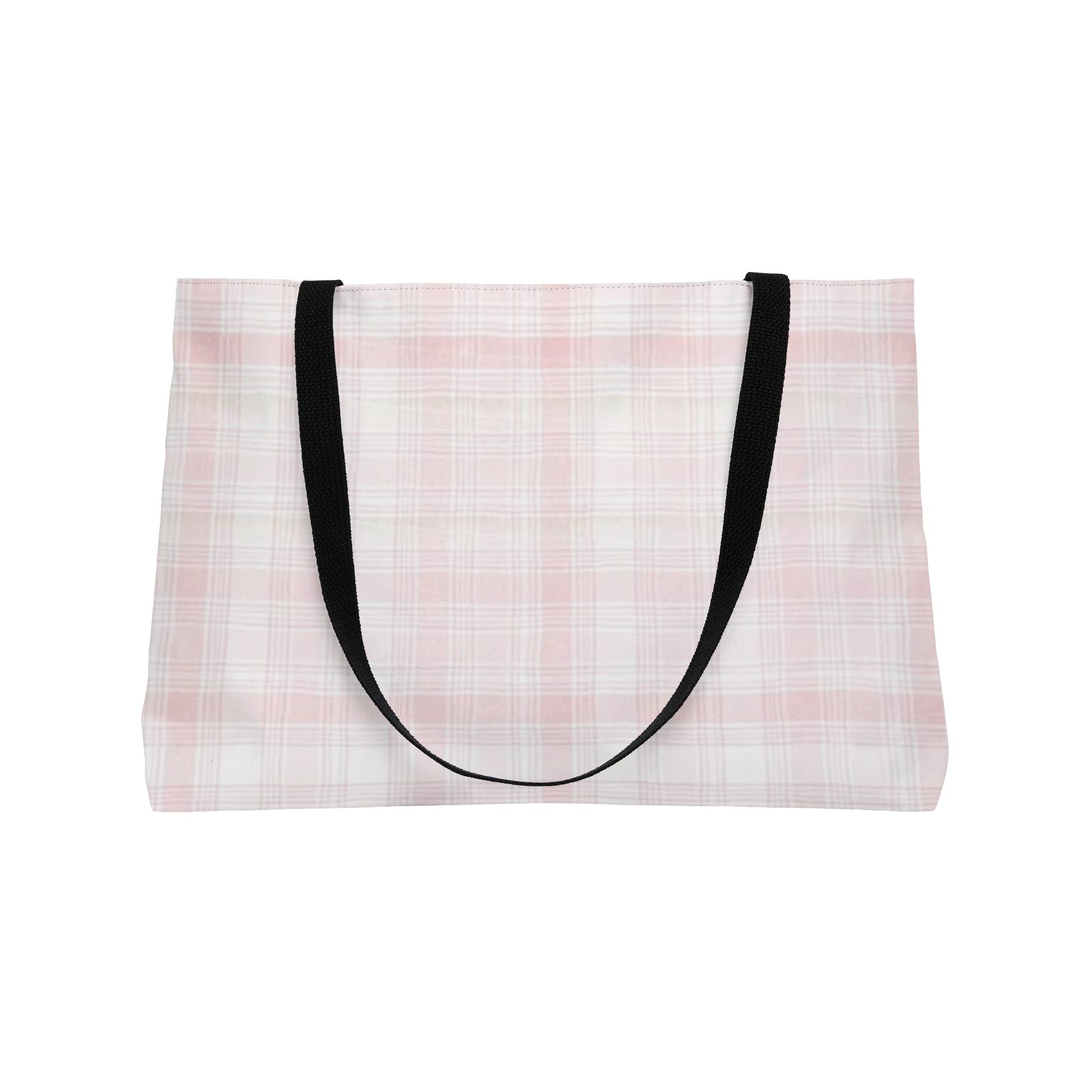 Pink Plaid Tote Bag